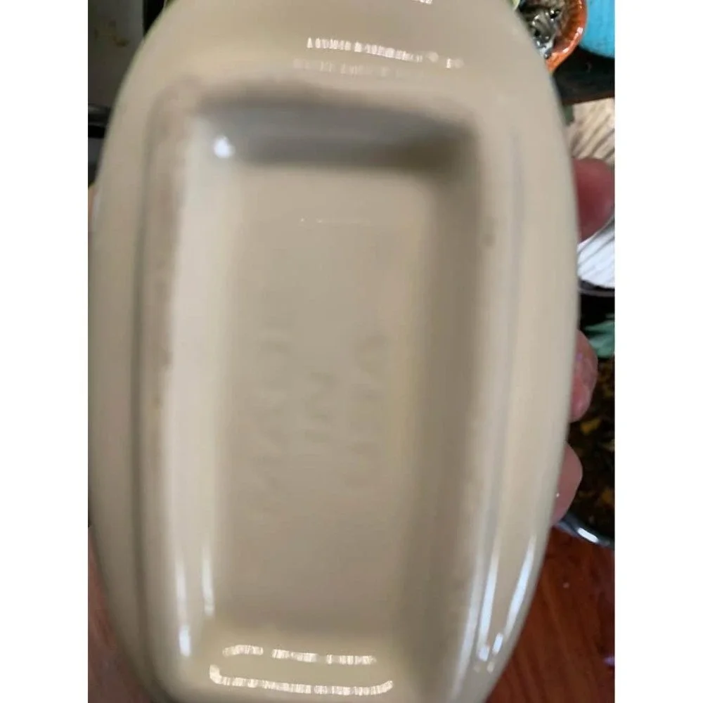 Vintage American Made Butter Keeper Crock Water Seal Dish Soft   Butter USA